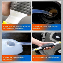 Fuel Transfer Pump Hose With Hand Pump And 2 Hose Clamps